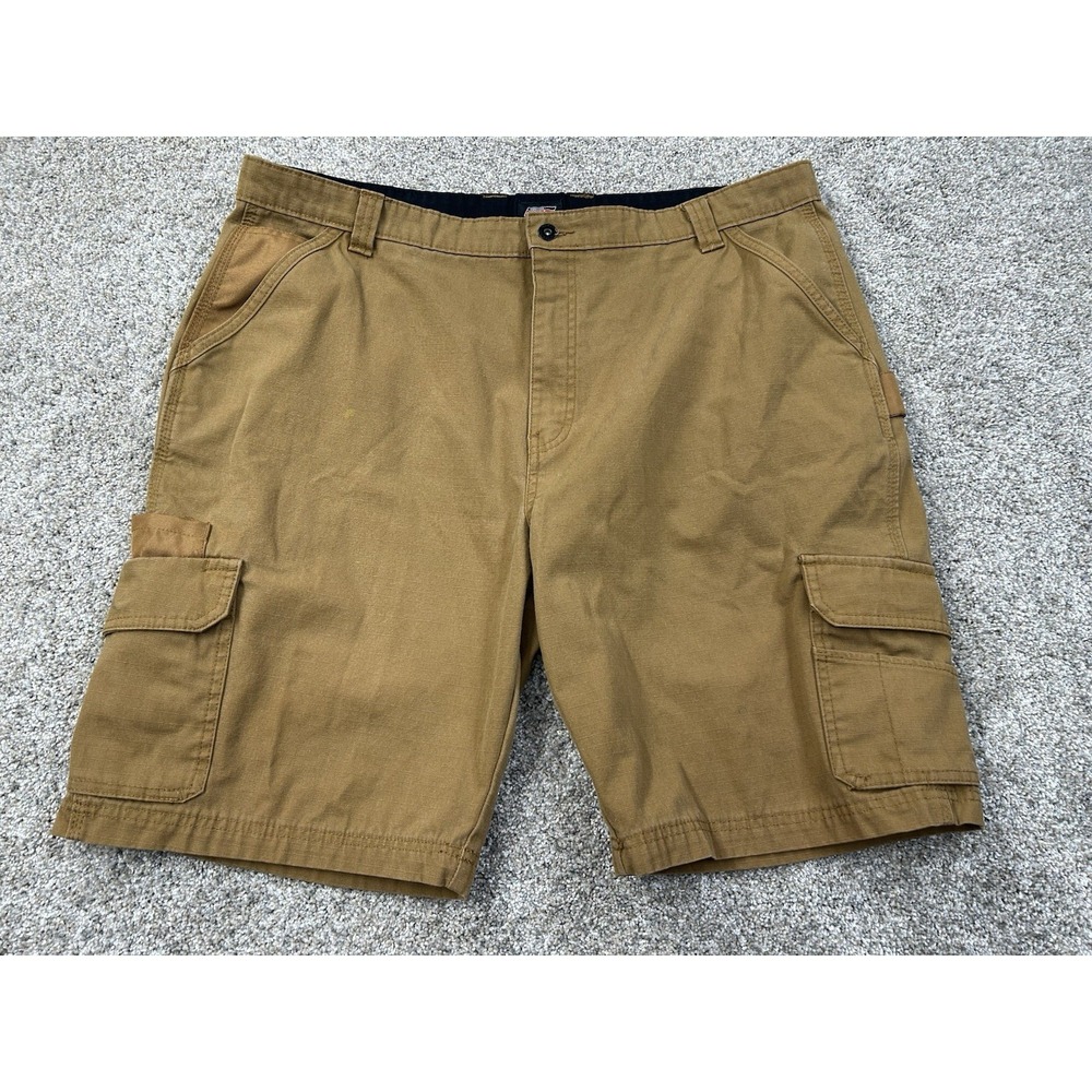 Genuine Dickies Men's Ripstop Ultimate Cargo Short Size 40 Brown Duck